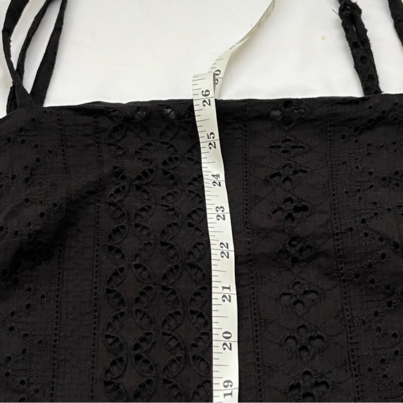 Sanctuary Eyelet Sleeveless Black Mini Dress - Picture 9 of 9